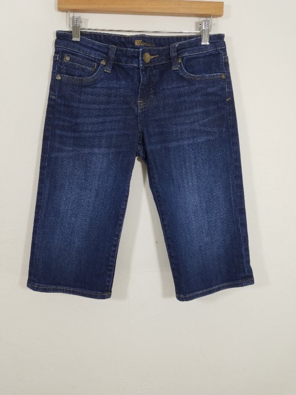 Kut from the Kloth Denim Bermuda Jean Shorts Blue Size 2